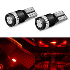 Set of 2 LED T10 Wedge Parking Dome License Light Bulbs for Make Model