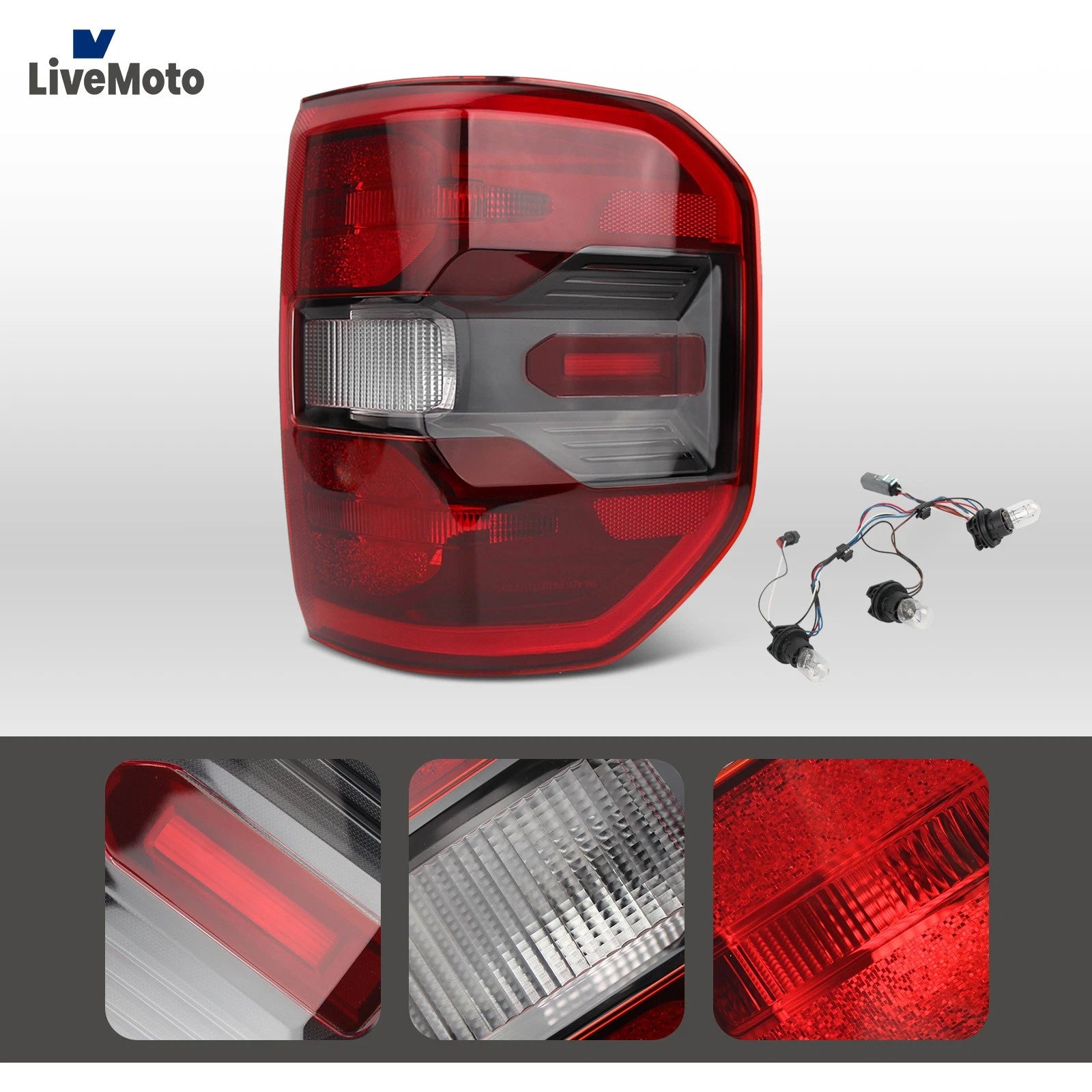 Full LED Tail Light for Ford Maverick Lariat (2022–2026) Smoke Lens