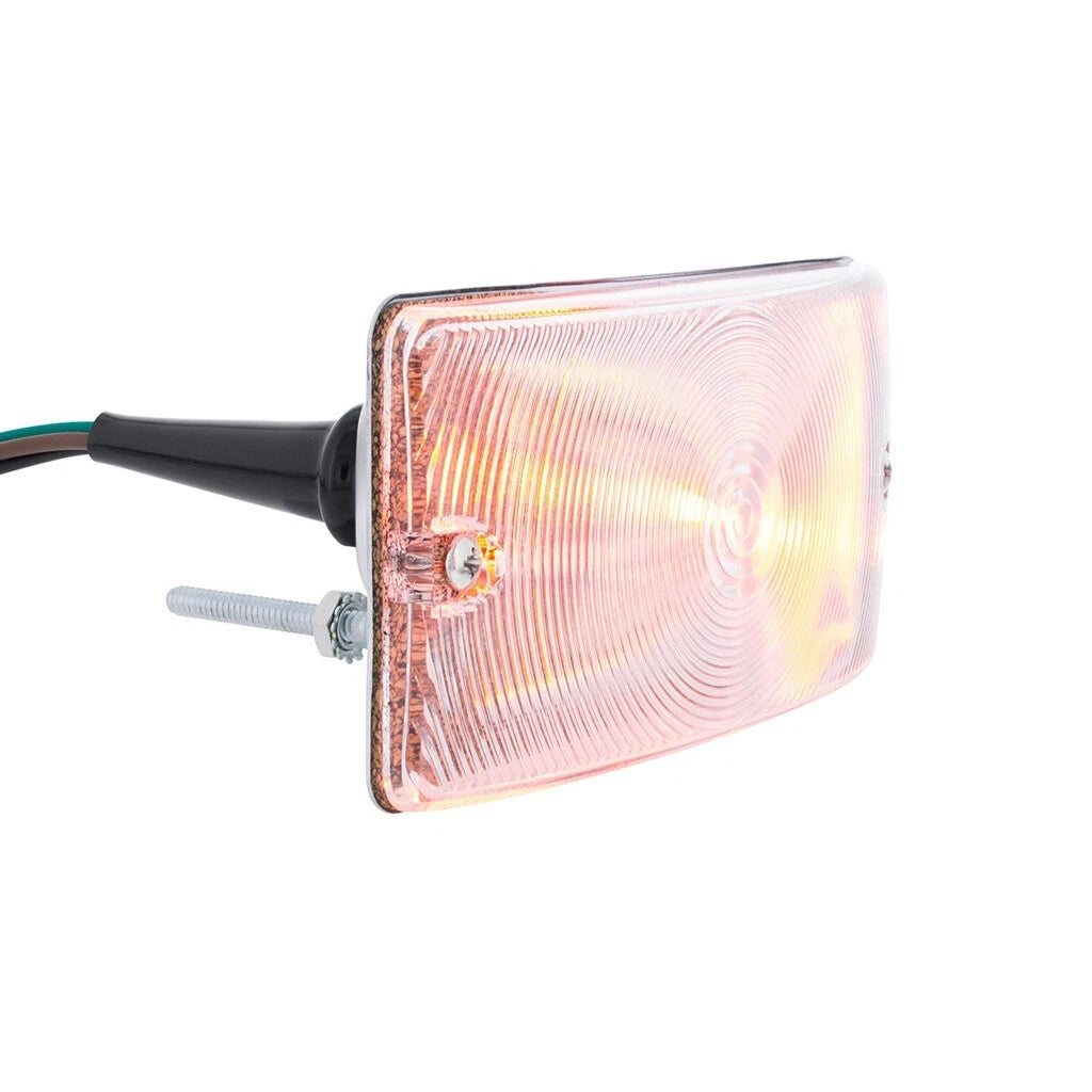 Turn Signal Assembly Parking Light Clear Lens Pair for Ford Pickup (1959–1964)