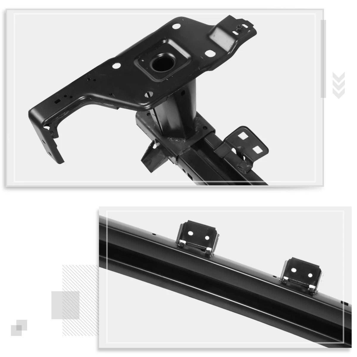 Set of 2 Chrome Side Step Nerf Bars for Ram 1500 Truck Crew Cab (2019–2020)