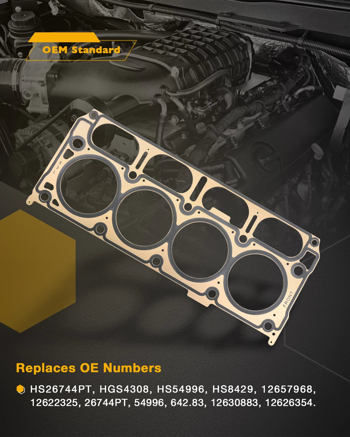 Cylinder Head Gasket Set for GMC Sierra, Chevy Silverado, Tahoe (2014-2019)