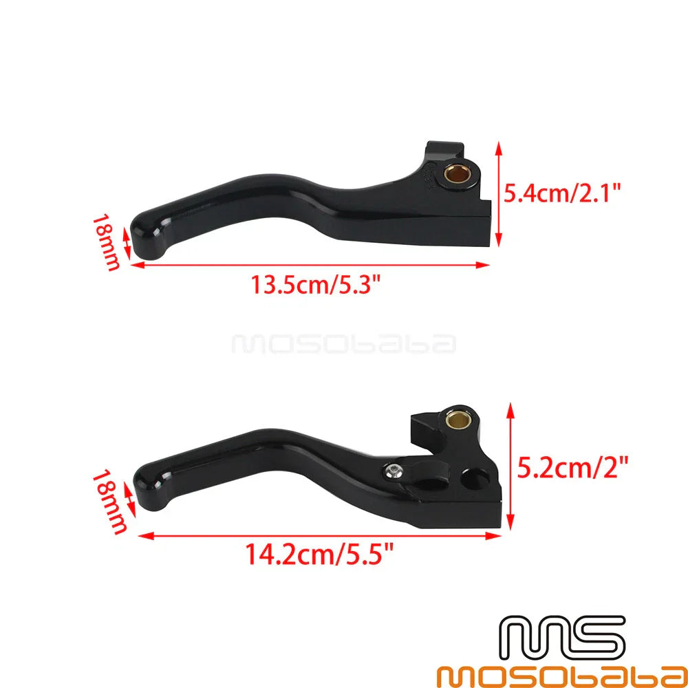 Handlebar Brake Clutch Lever Kit for Harley Sportster Custom XL1200C (2004-2023)