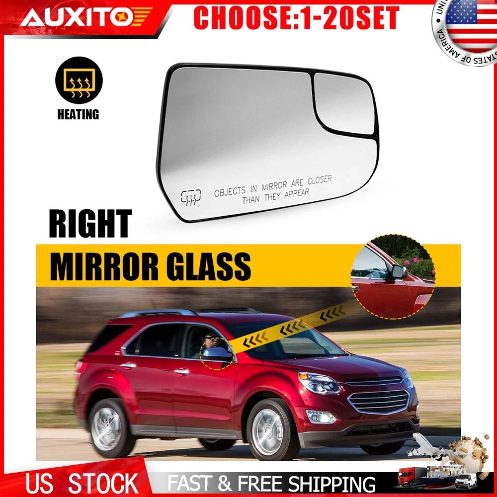 RH Heated Mirror Glass for GMC Terrain (2010–2017) OE 22906958