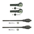 Set of 2 Inner & 2 Outer Steering Tie Rod Ends for Chevrolet GMC Hummer