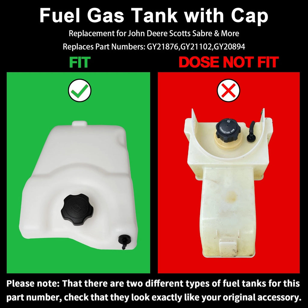 GY21876 Gas Fuel Tank for John Deere D100 D105 D110 D120 D130 D140 D150 D160 (2010–2020)