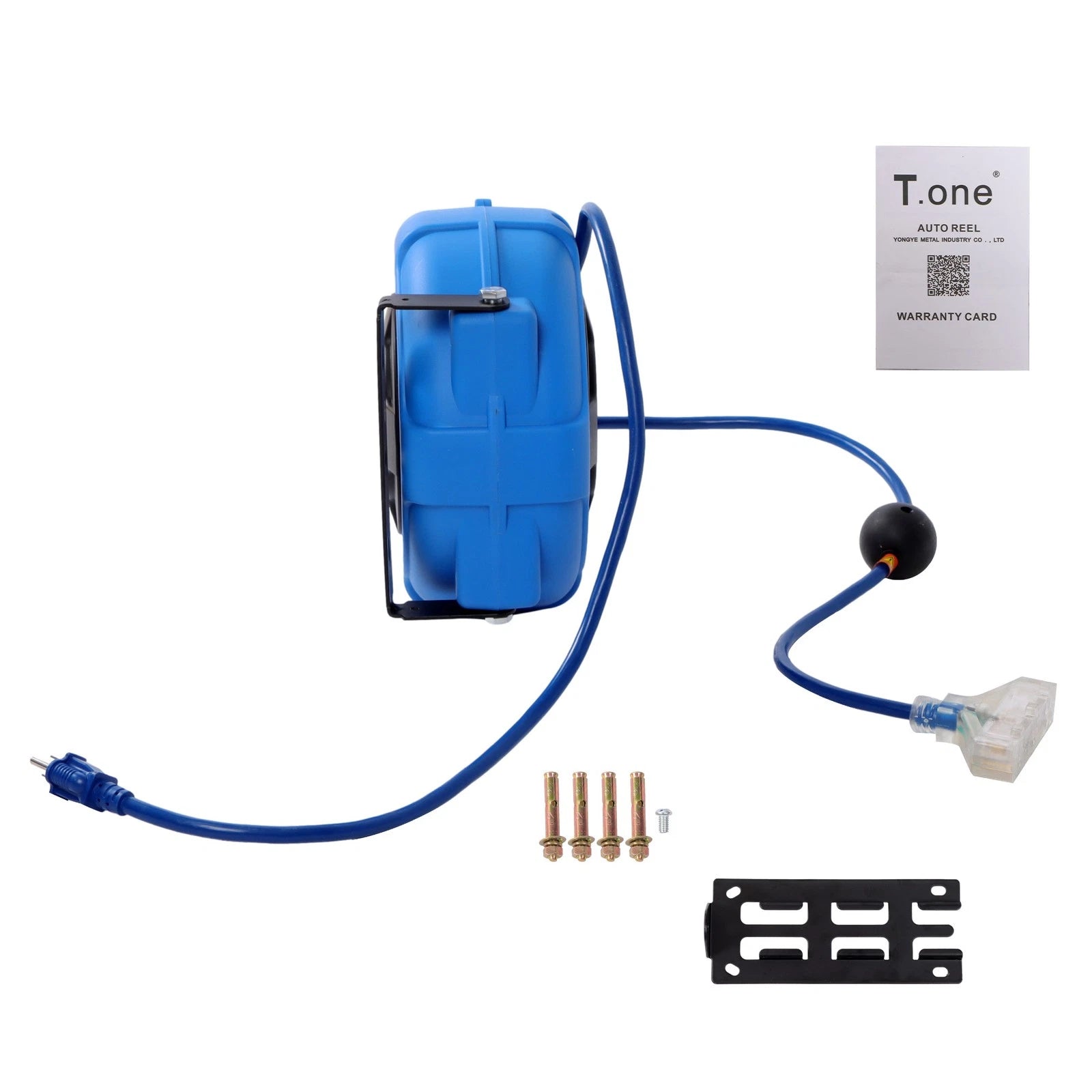 Retractable Extension Cord Reel 45FT for Power Tools