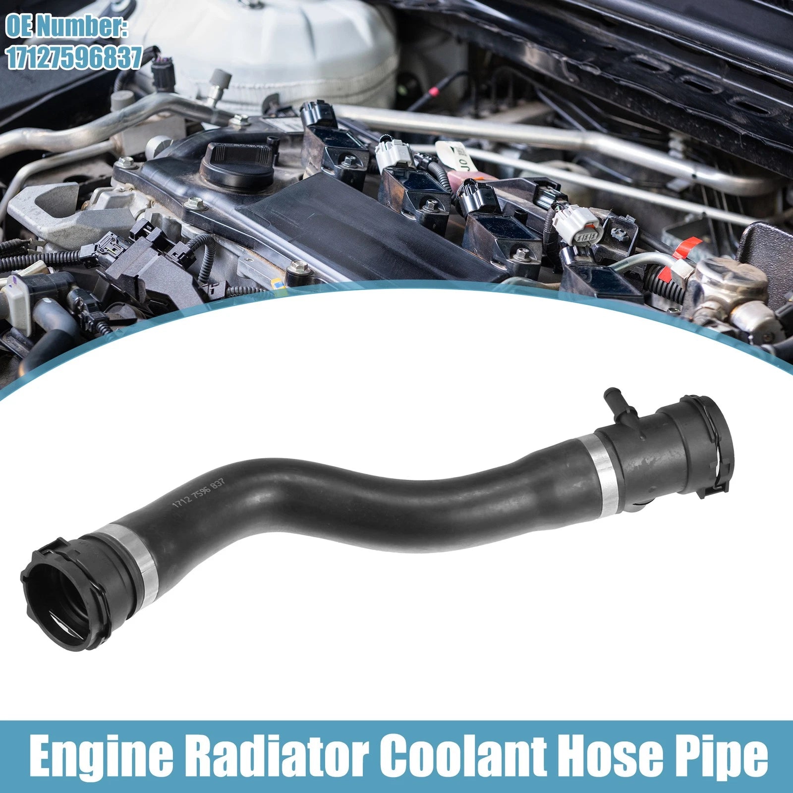 Engine Radiator Coolant Heater Hose for BMW 228i (2014–2016) No.17127596837