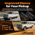 Set of 2 Front 4" Rear 4" Suspension Lowering Kit for Chevrolet C1500 (1988–1998)