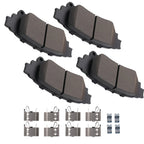 Set of 4 Rear Ceramic Brake Pads for Lexus IS200T (2016–2017) / IS250 (2014–2015)