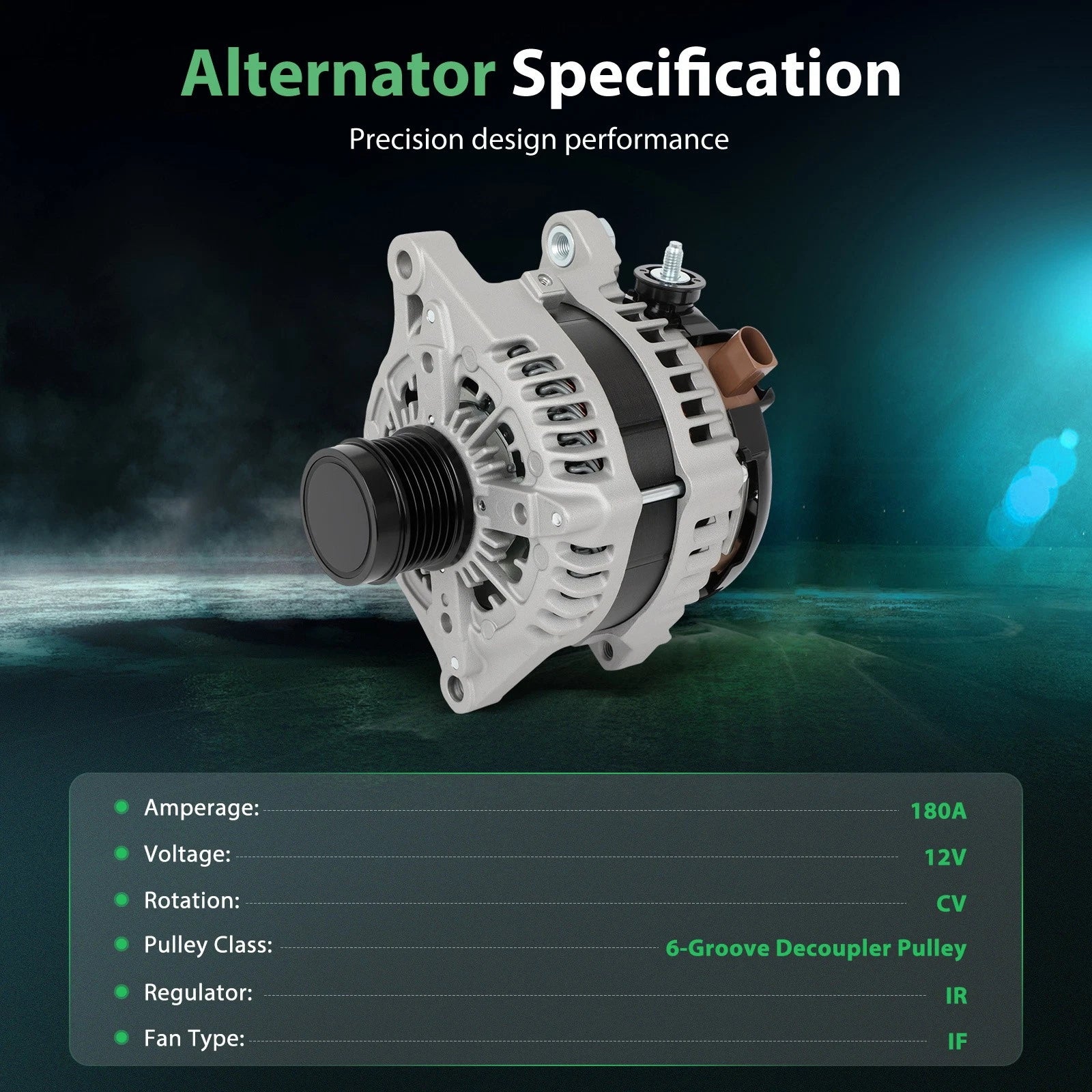 Alternator with Pulley for Toyota Highlander (2017–2022)