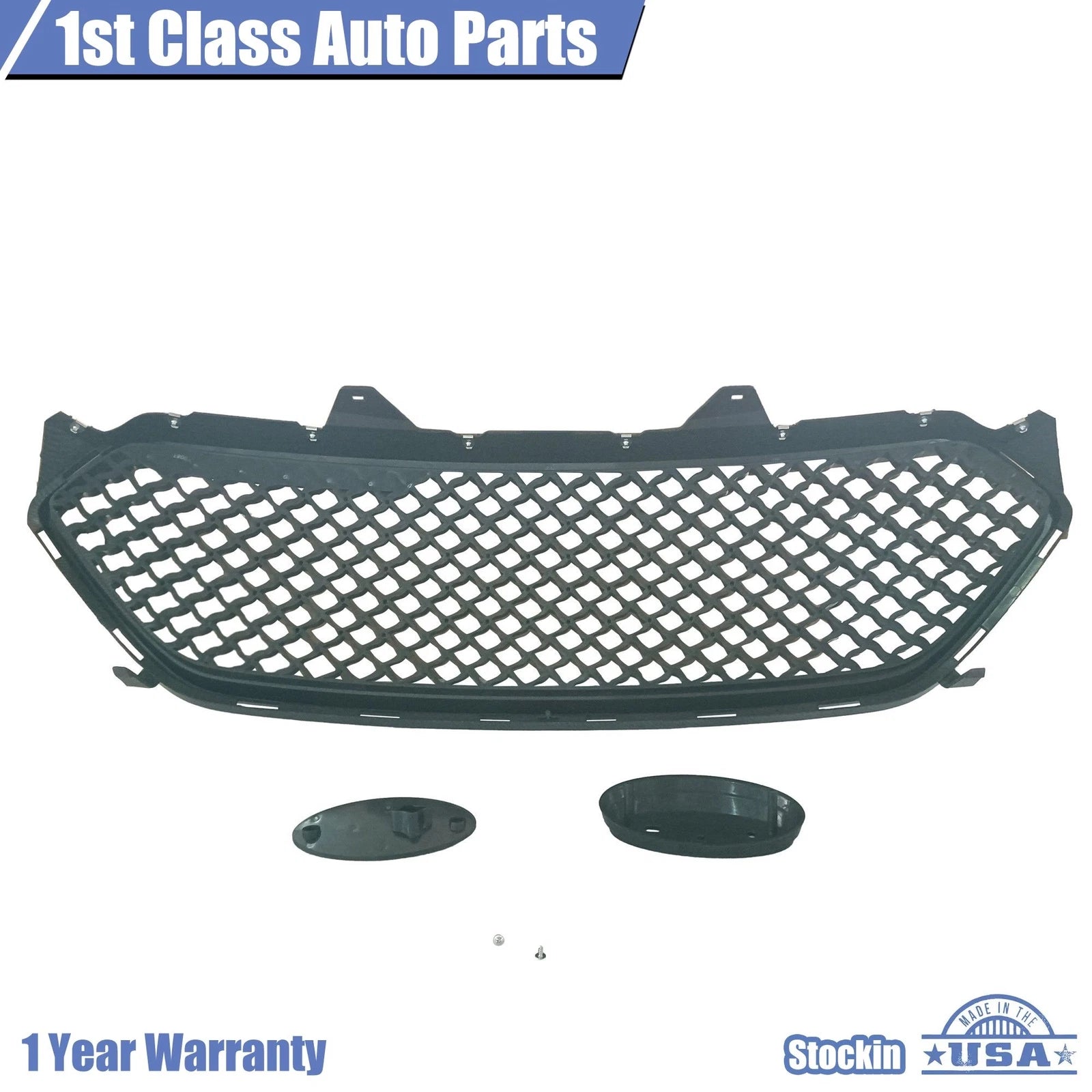 Front Upper Grille for Ford Taurus (2013–2019) Carbon Fiber Style