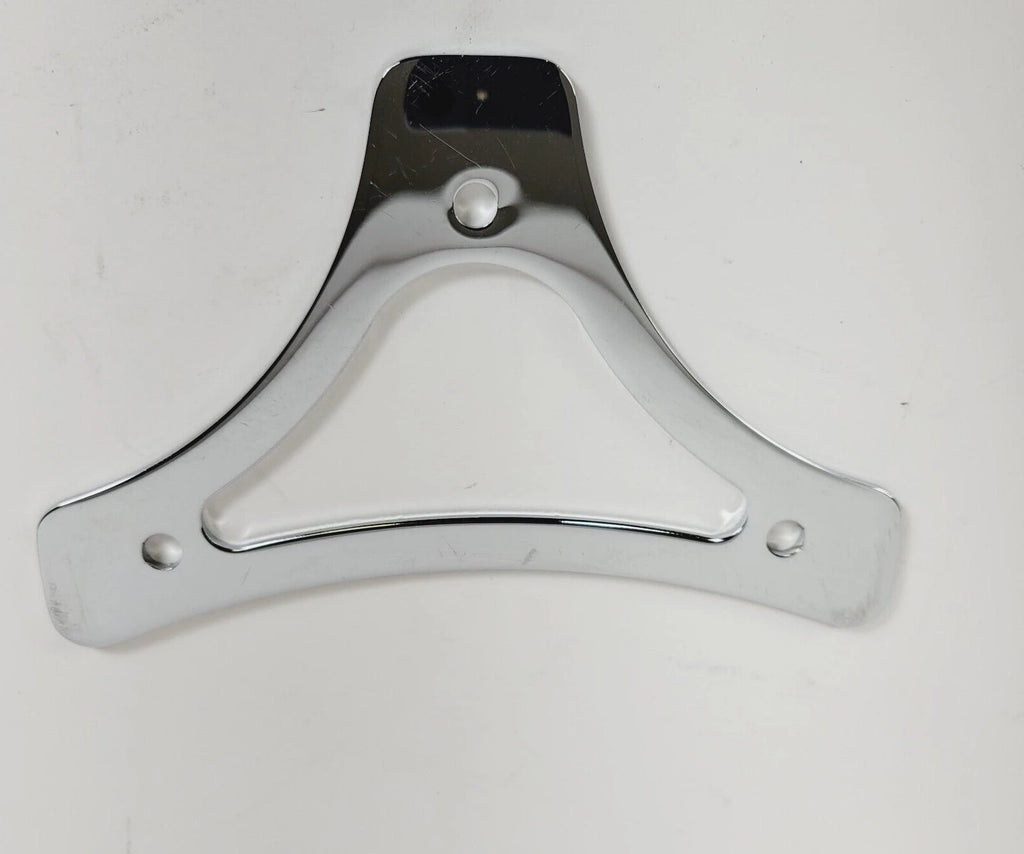 Chrome Sissy Bar Backrest Pad Mount Flat Plate for Harley Davidson Touring