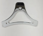 Chrome Sissy Bar Backrest Pad Mount Flat Plate for Harley Davidson Touring