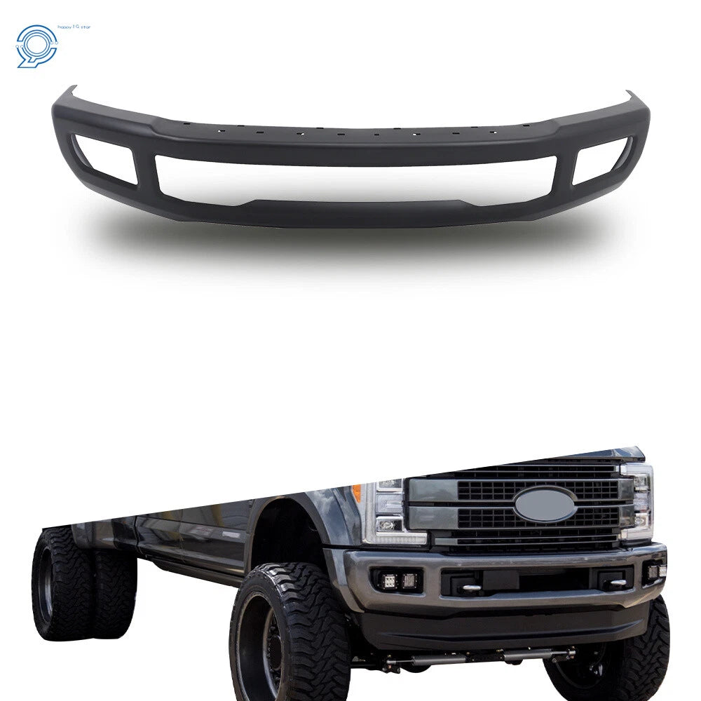 Black Steel Front Bumper for Ford F-250 F-350 Super Duty (2017–2019)