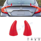 2Pcs Red Devil Bull Horn Stickers for Honda Accord Civic CR-V S2000 (2000–2009)