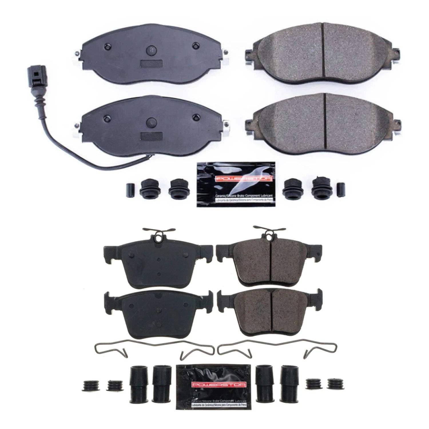PowerStop Z23 Carbon-Fiber Ceramic Brake Pads Kit for Q3 Tiguan (2016–2022)