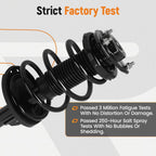 AWD Pair Front Struts Shocks w/ Coil Spring Assembly for Toyota Sienna (2015–2020)