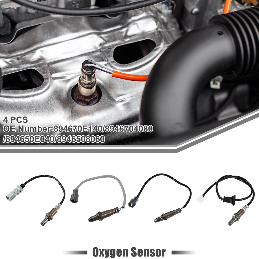 Set of 4 O2 Oxygen Sensors for Toyota Sienna (2012–2014) 3.5L