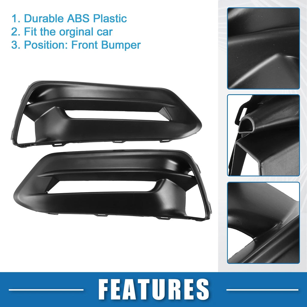2X Fog Light Grille Cover for Honda Accord (2018–2020) Black