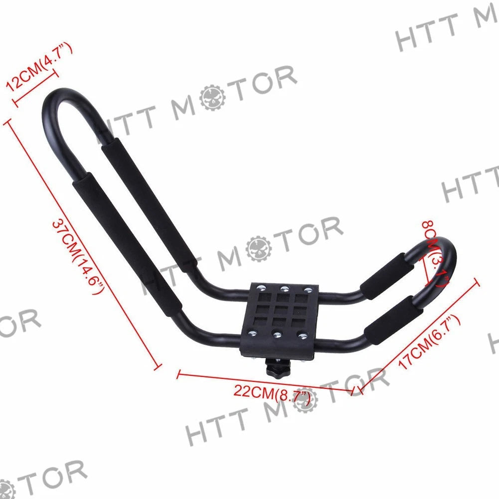 2 Pairs Roof Mount J-Bar Rack for Kayak Carrier Boat SUV