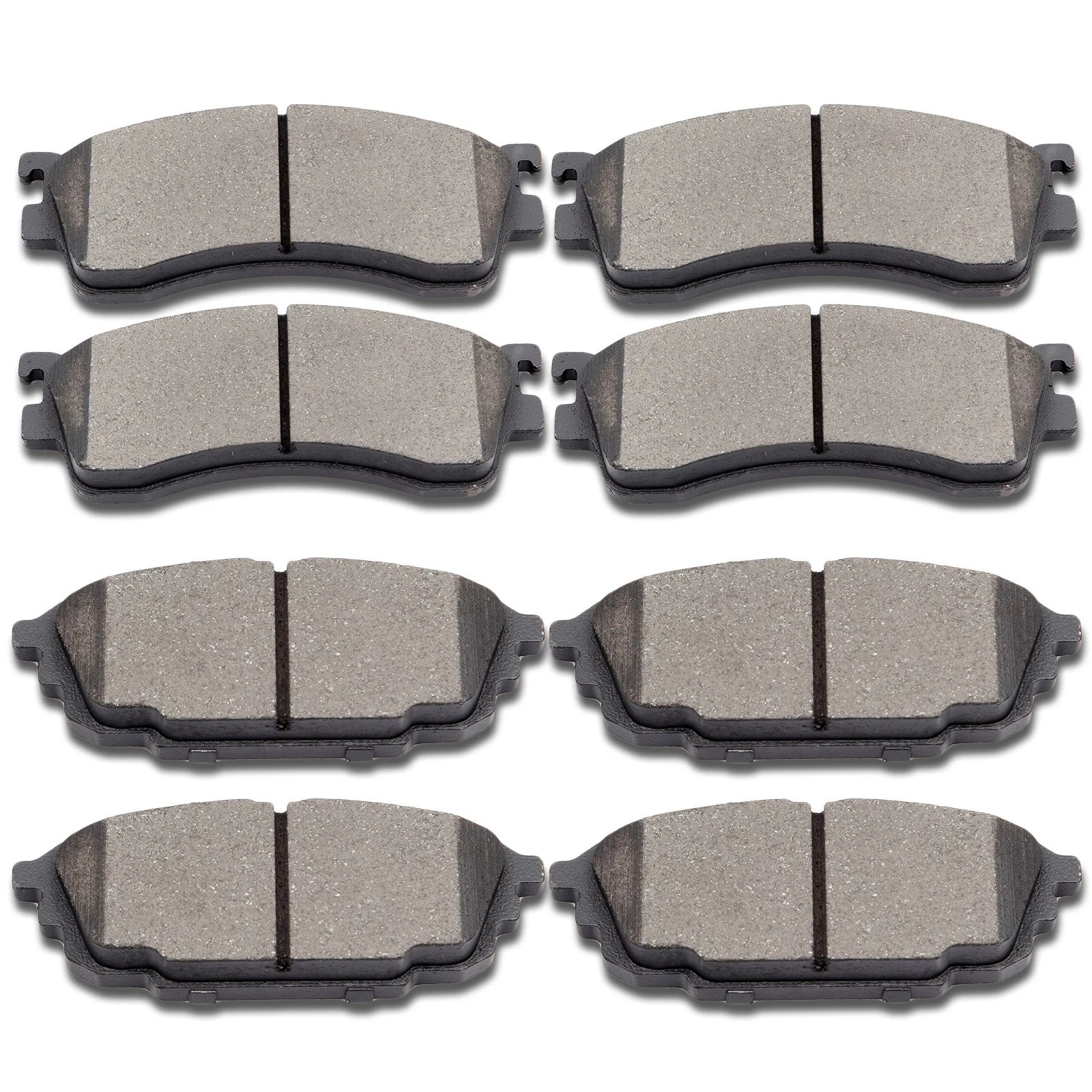 Set of 8 Ceramic Brake Pads for Mazda Protege (2001–2003)