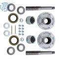 Set of 2 Trailer Axle Kits for 4 on 4" Bolt Idler (RHD)
