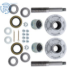 Set of 2 Trailer Axle Kits for 4 on 4" Bolt Idler (RHD)