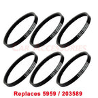 6x Rubber Drive Belt for Manco Go Kart 5959, Comet 203589 (30 Series)