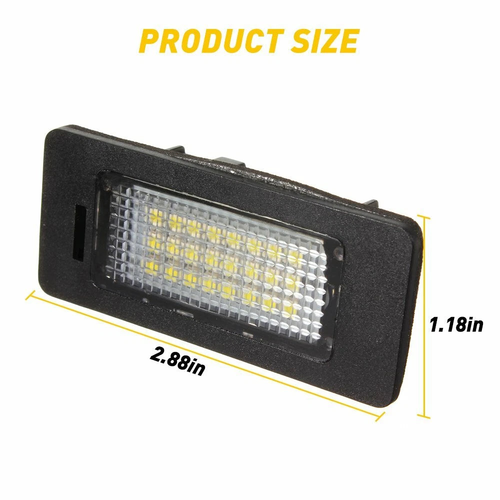 2X LED License Plate Light for BMW E90 E92 E39 E60 M5 E70 (2007–2013)