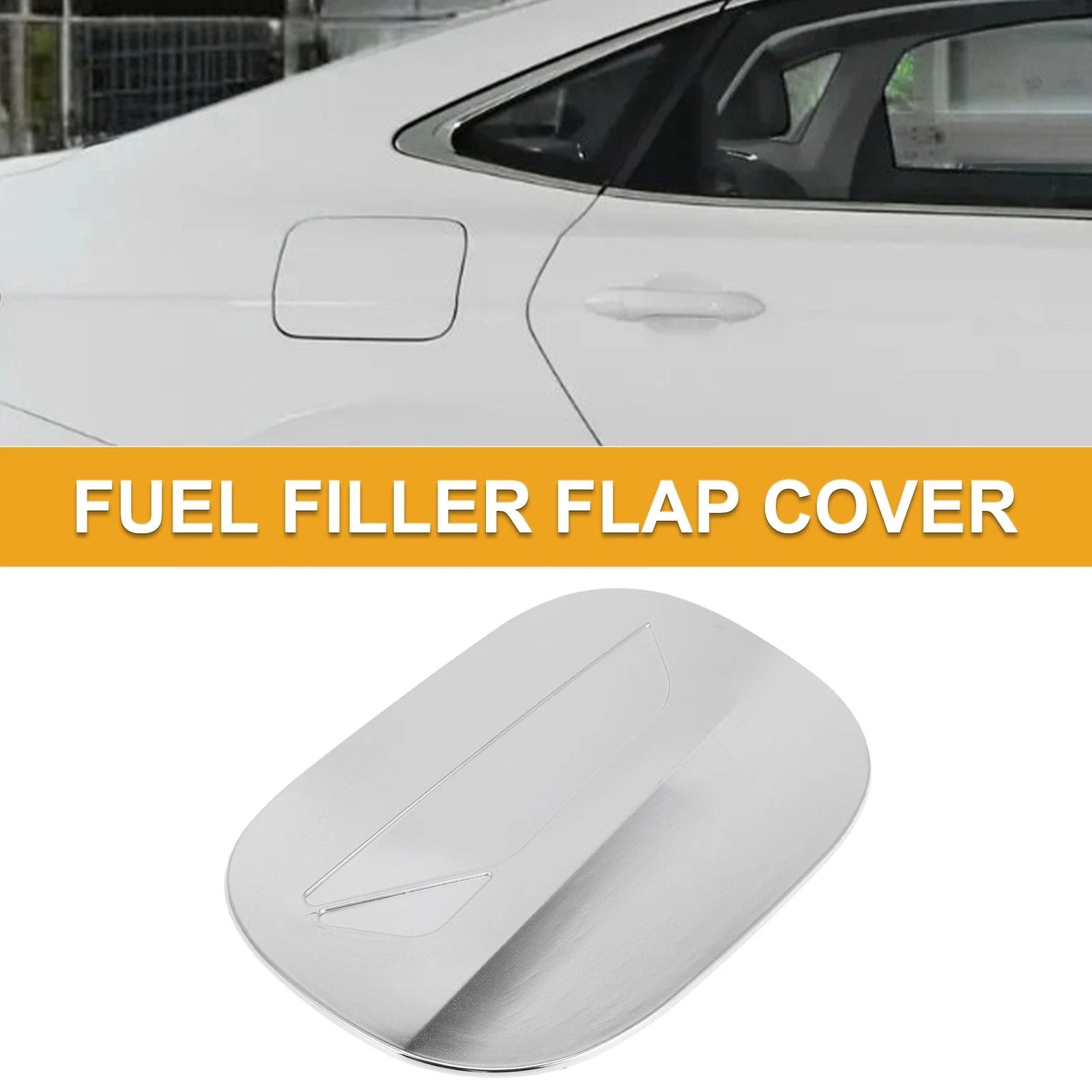 Fuel Tank Door Cap for Mazda CX-5 (2017–2025) Chrome Silver Tone