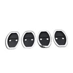 Black Door Lock Cover for Audi TT S3 A3 A4 VW Golf Passat Tiguan (2006-2023)