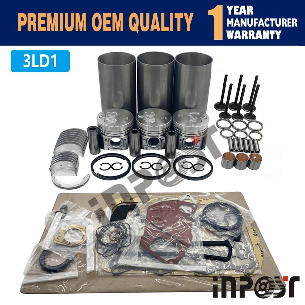 3LD1 Overhaul Rebuild Kit for Isuzu DOOSAN DAEWOO SOLAR 035 Excavator