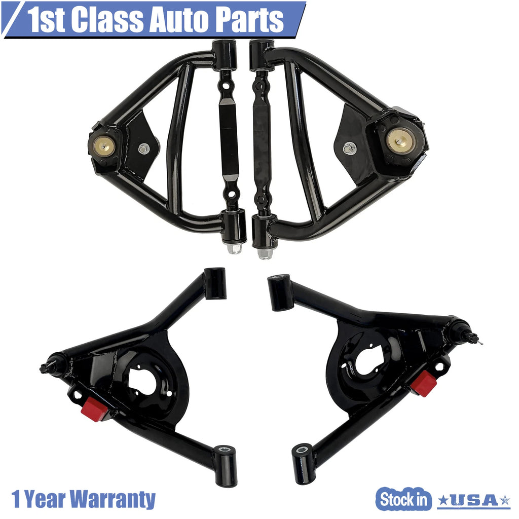 Set of 4 Front Tubular Control Arms for Chevrolet Camaro Pontiac (1970–1981)