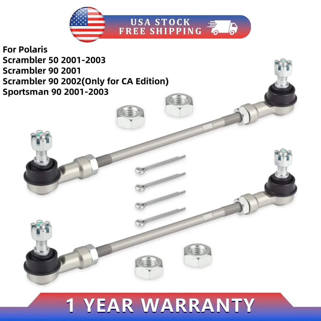 Set of 2 Tie Rods for Polaris Sportsman 90 (2001–2003) 0450918 0450919