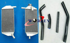 Aluminum Radiator + Blue Hose for Yamaha YZ450F (2010-2013)
