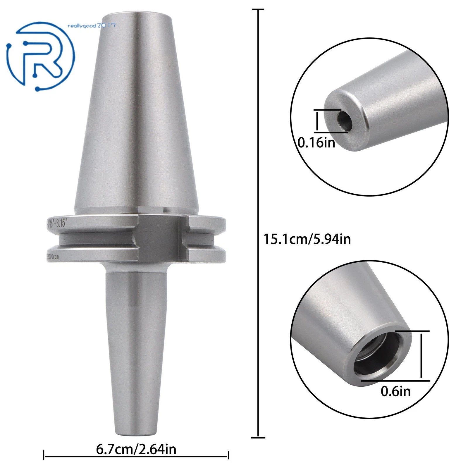 CAT40 Shrink Fit End Mill Holder for CNC Machines