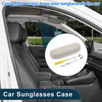 Sunglasses Case for BMW X3 (2021–2023) Eyeglasses Holder Suede Beige