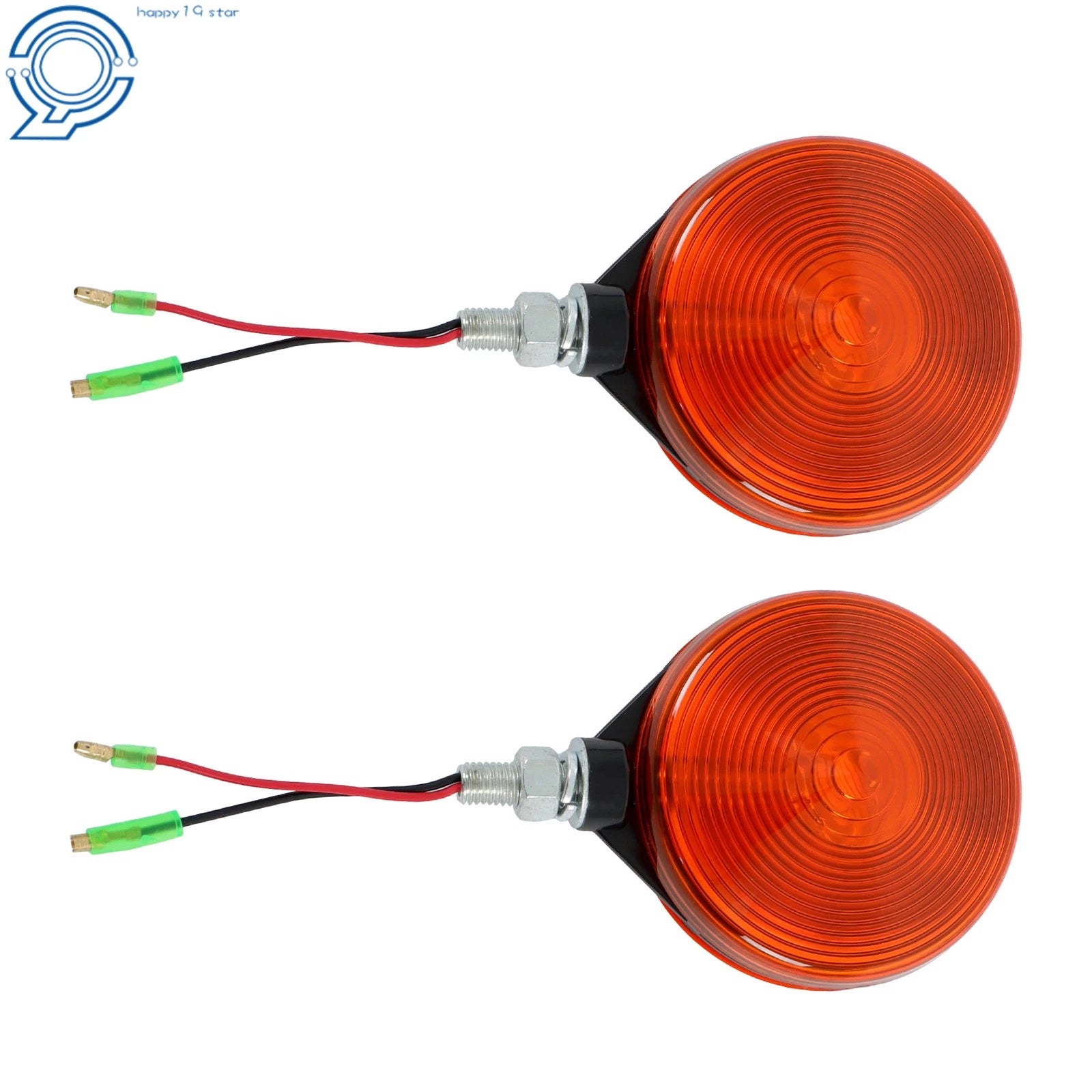 Set of 2 Amber Warning Lights for Kubota Tractor B L M Series