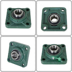 Set of 4 Pillow Block Bearings for UCF205-16 (1" Bore)