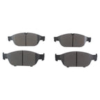 Set of 4 Hella Front Low-Met Disc Brake Pads for Audi A6 Quattro (2012–2014)