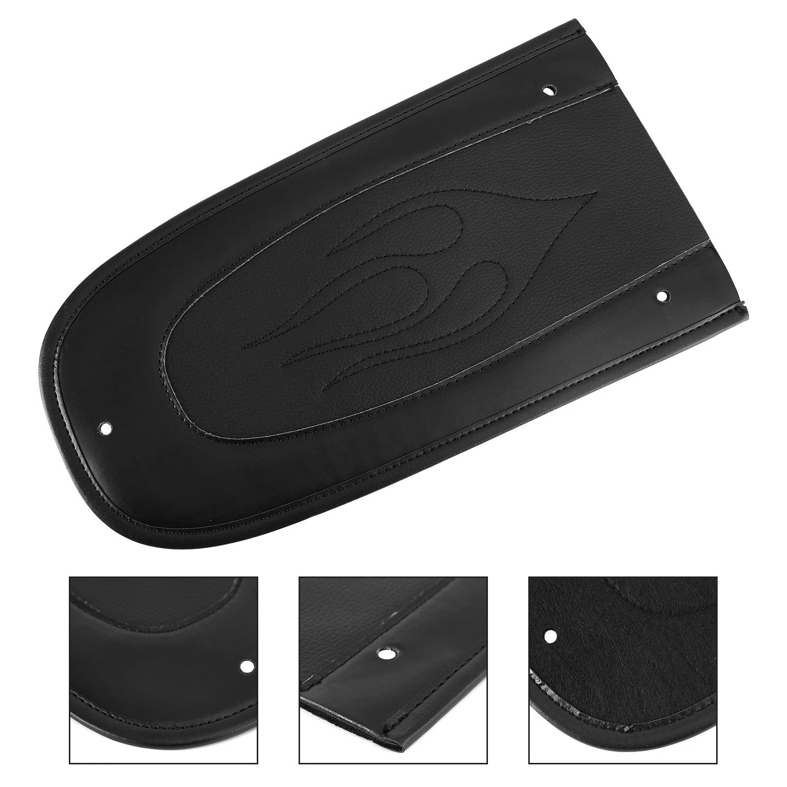 Flame Stitch PU Leather Solo Seat for Harley Touring Electra Road Glide