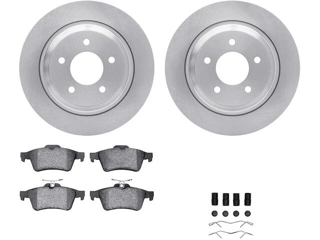 Rear Brake Pad and Rotor Kit for Mazda 5 (2006–2010, 2012–2015) QP995RF