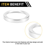Engine Start Stop Button Knob Cover Ring for Ford Maverick (2022) Silver Tone