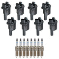 Set of 8 Ignition Coils & Bosch Iridium Spark Plugs for Suburban Yukon
