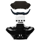 Inner & Outer Fairings Windshield Trims for Harley Road Glide (1998–2013) Black