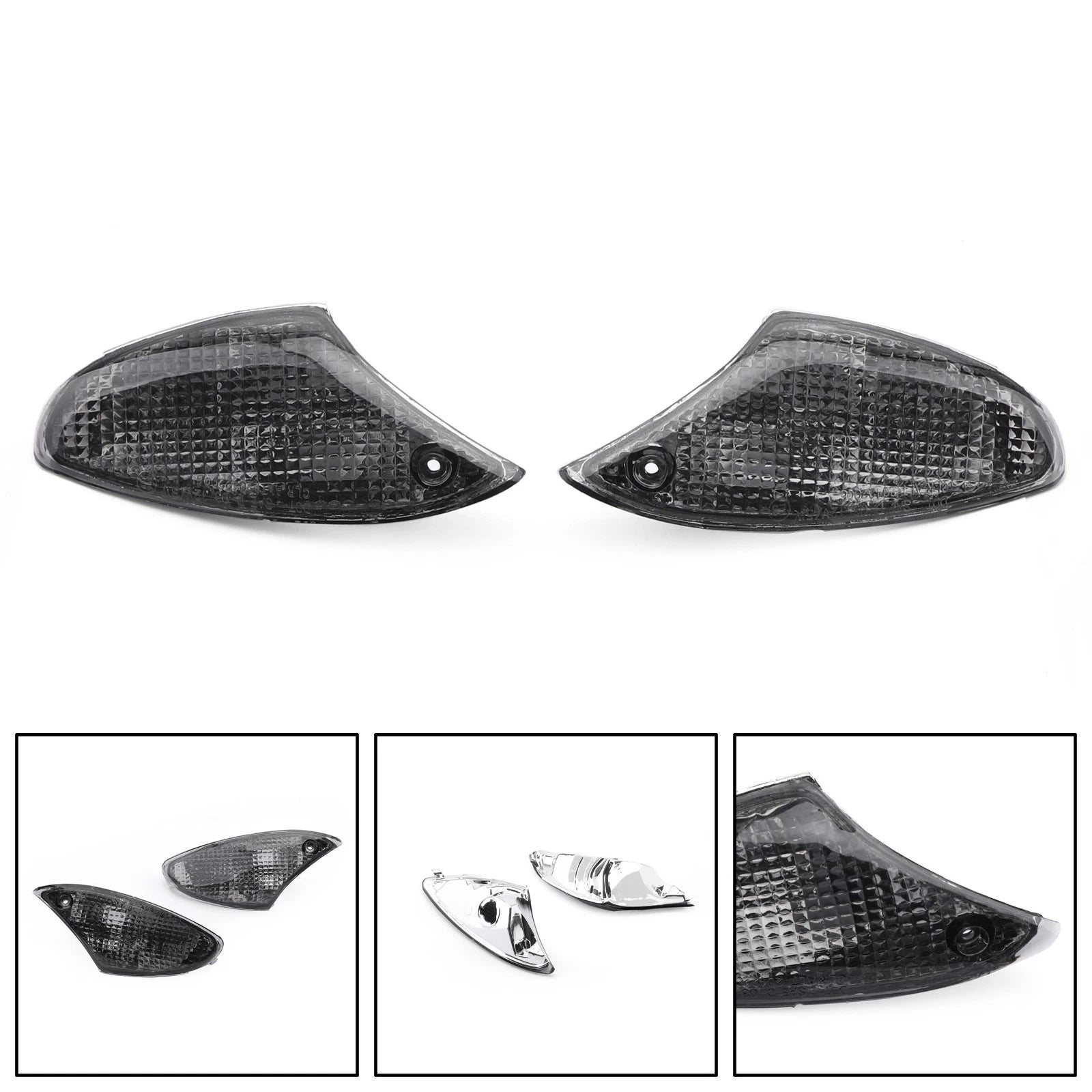 Front Turn Signal Lens for BMW K1200S, K1300S (Smoke)