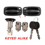 Exterior Door Lock Ignition Lock Cylinder Keys for GMC Chevrolet Silverado Tahoe (2007–2014)