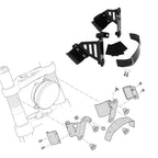 Fairings Windshield Bracket for Harley Low Rider Twisted Cherry (2018-2024)
