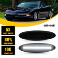 2Pcs Smoked Housing White LED Rear Side Marker Lights for Chevrolet Corvette C5 (1997–2004)