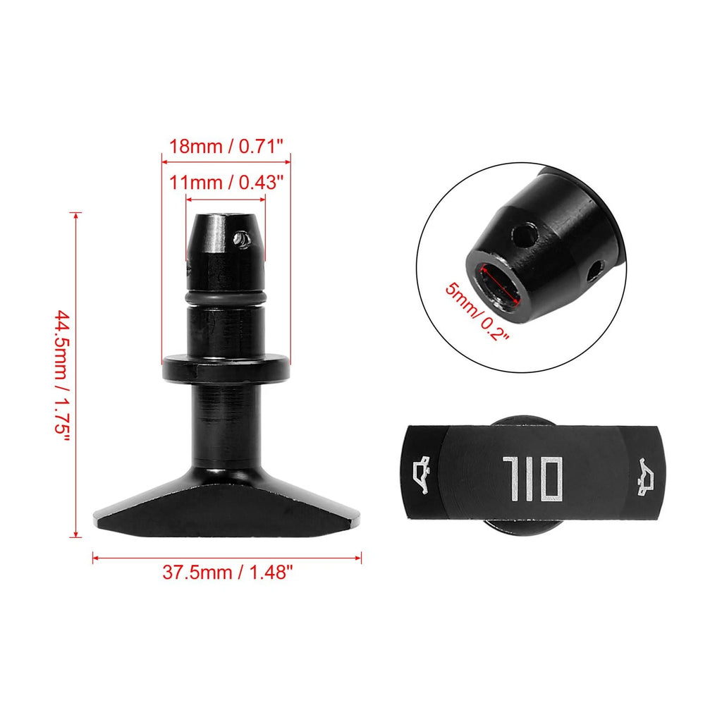 Dipstick Pull Handle 5mm for Ford Mustang GT V8 GT500 (1999–2011) Black